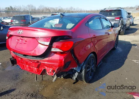 2014 Hyundai Elantra Se z USA, uszkodzony, nr VIN KMHDH4AE5EU151455